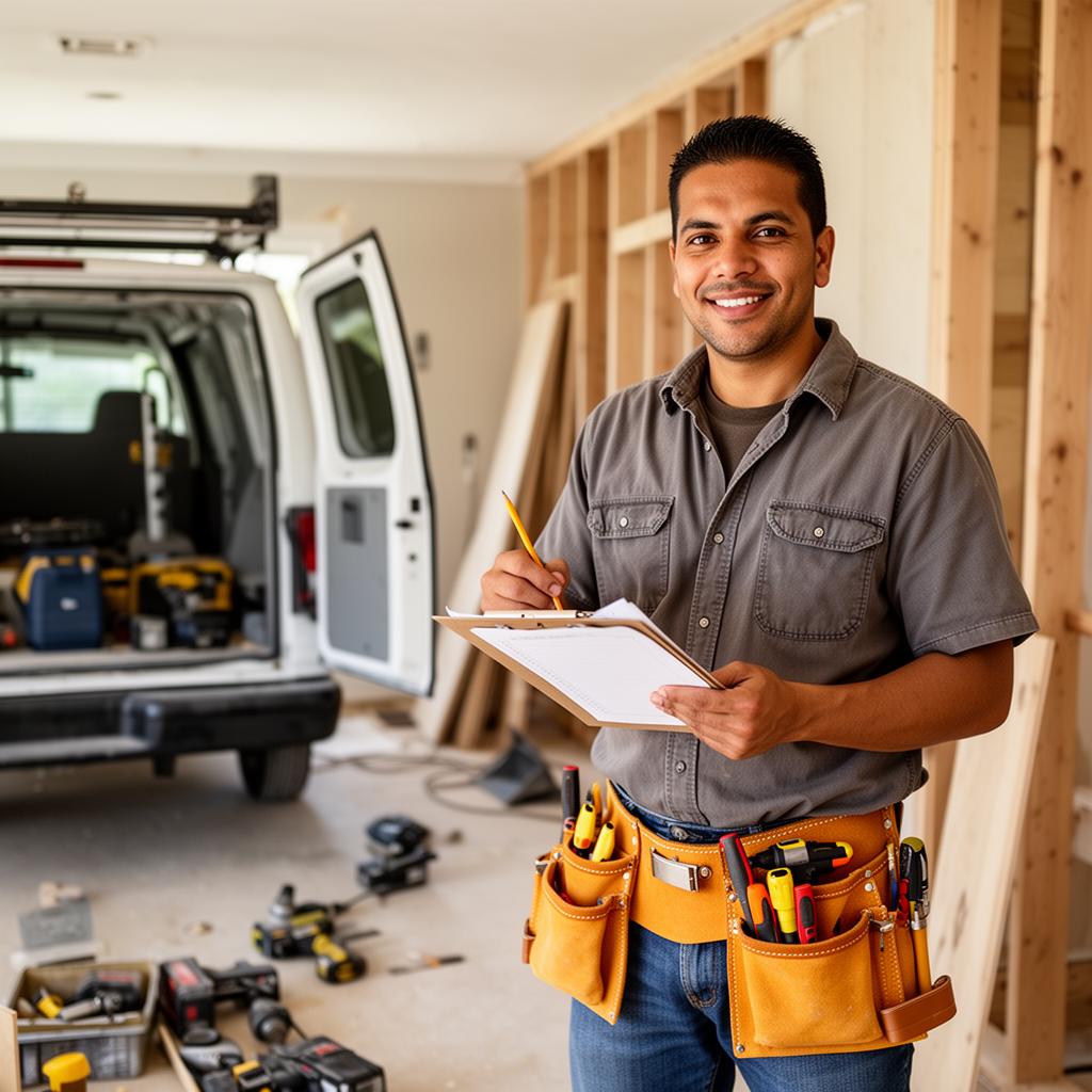 General Contractor landing page mockup
